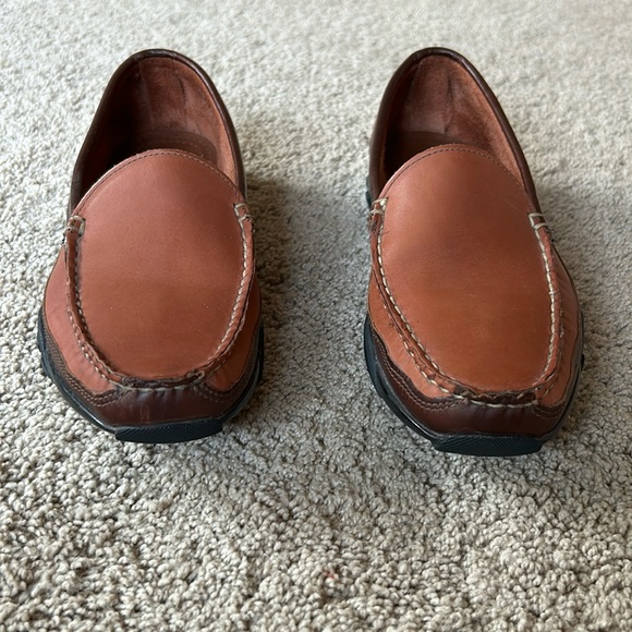 Allen Edmonds Boulder Loafers Mens size 9 D Brown Leather Moc Driving Shoes - Picture 1 of 7